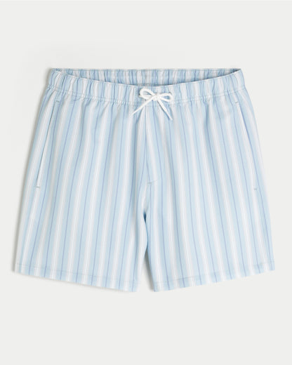 Hollister Seersucker Vacation Swim Trunks