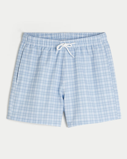 Hollister Seersucker Vacation Swim Trunks