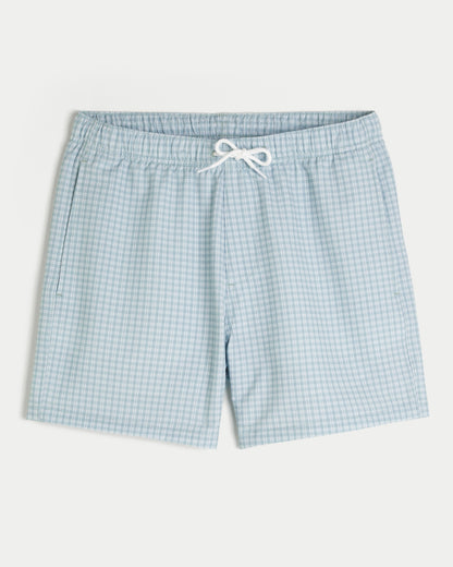 Hollister Seersucker Vacation Swim Trunks