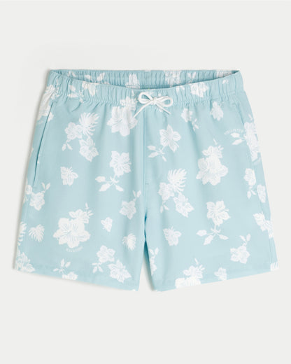 Hollister Seersucker Vacation Swim Trunks