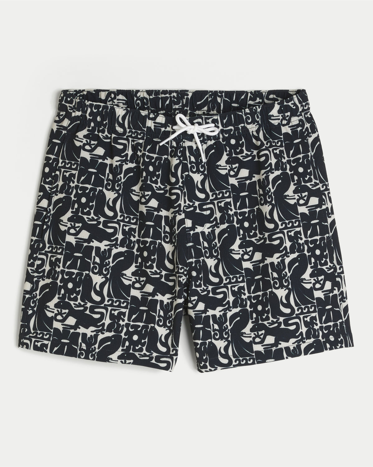 Hollister Seersucker Vacation Swim Trunks