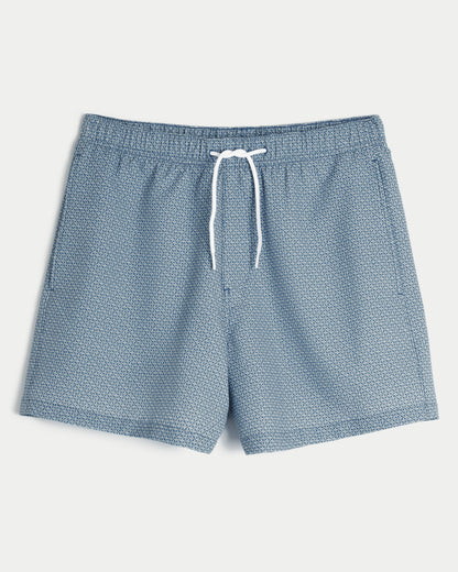 Hollister Seersucker Vacation Swim Trunks