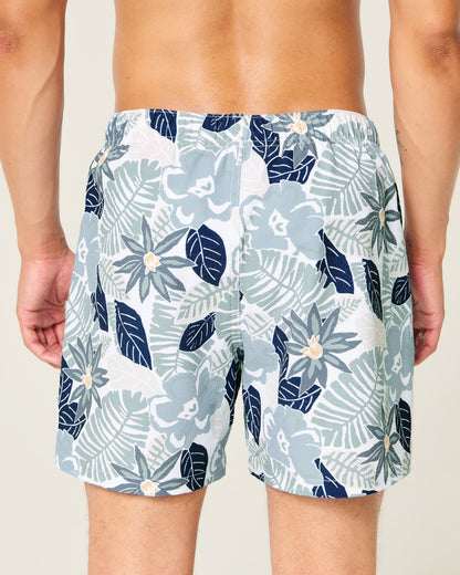 Hollister Seersucker Vacation Swim Trunks