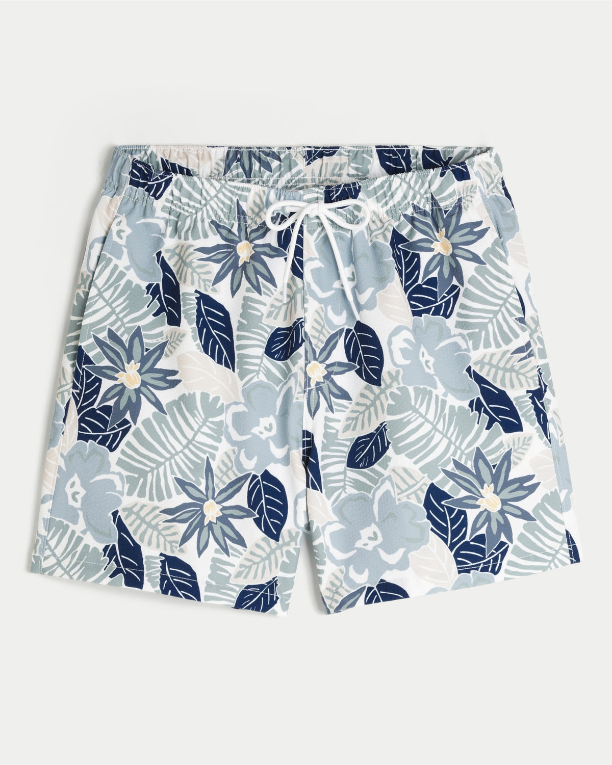 Hollister Seersucker Vacation Swim Trunks
