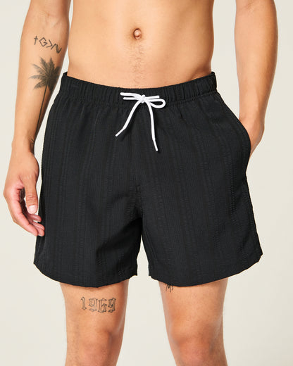 Hollister Seersucker Vacation Swim Trunks