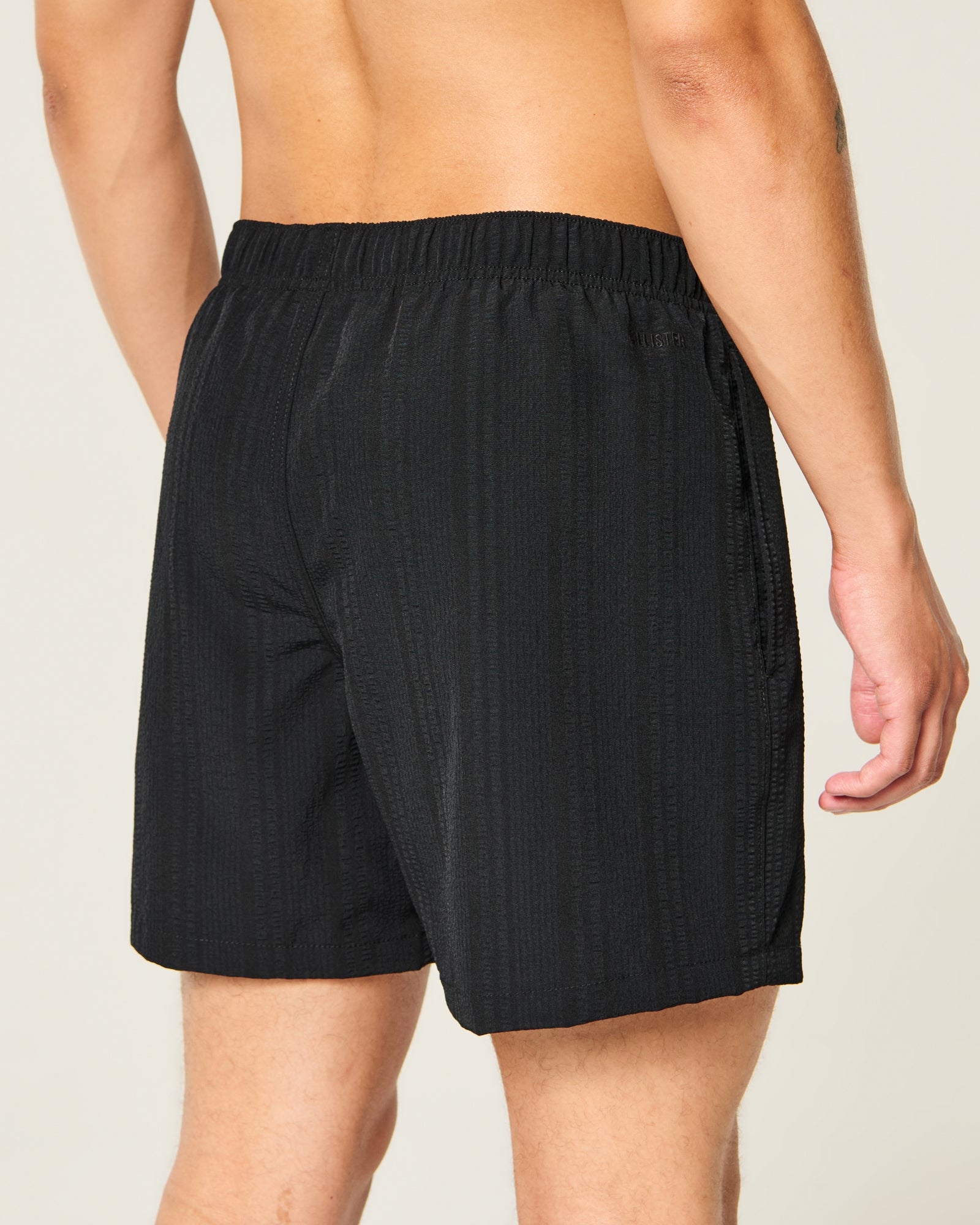 Hollister Seersucker Vacation Swim Trunks