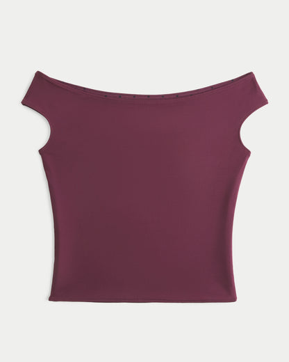 Hollister Reversible Off-the-Shoulder Seamless Fabric Top