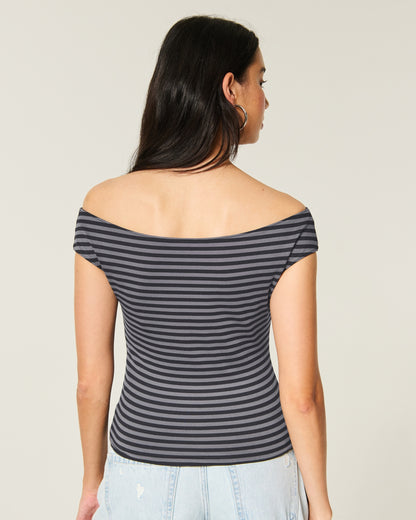 Hollister Reversible Off-the-Shoulder Seamless Fabric Top