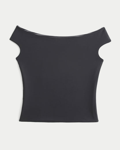 Hollister Reversible Off-the-Shoulder Seamless Fabric Top