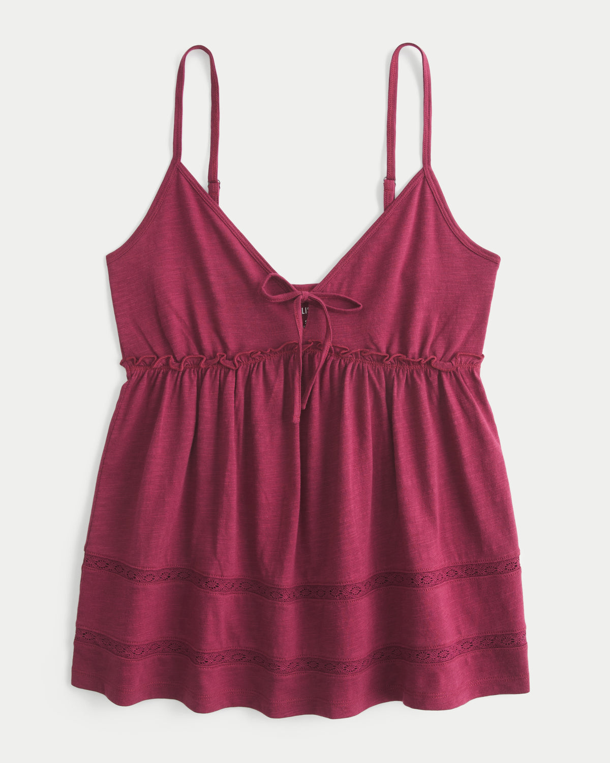 Hollister Tie Front Babydoll Top