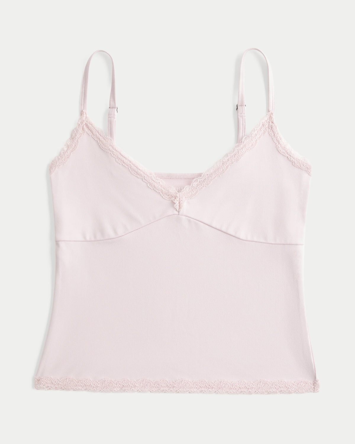 Hollister Smooth Seamless Fabric Lace Trim Cami