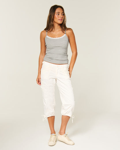 Hollister Rib Lace Trim Cami