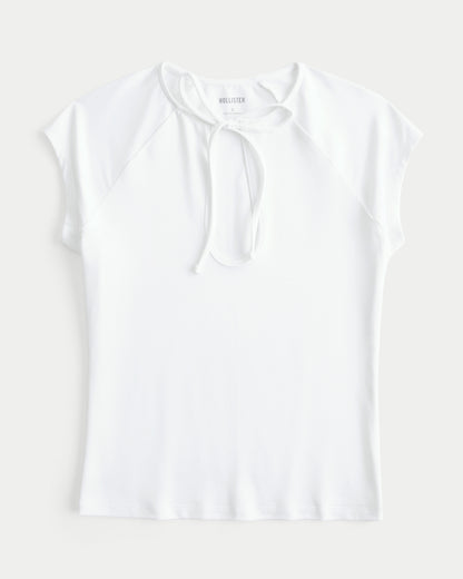 Hollister Smooth Seamless Fabric Keyhole Top