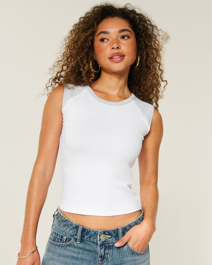 Hollister High-Neck Raglan Tank