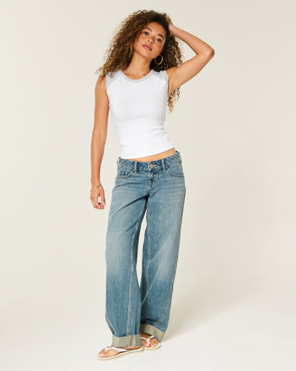 Hollister High-Neck Raglan Tank