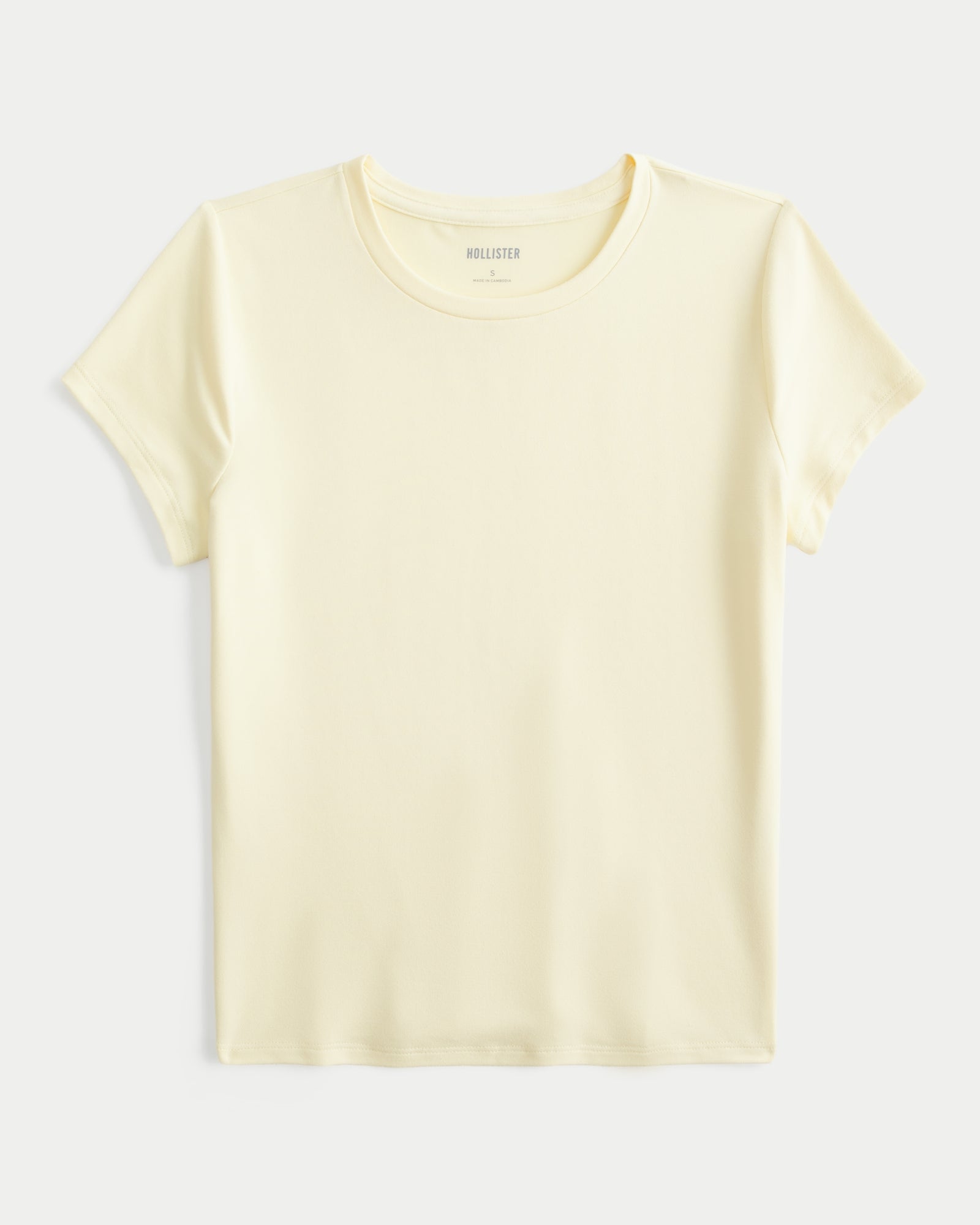 Hollister Smooth Seamless Fabric Crew Baby Tee