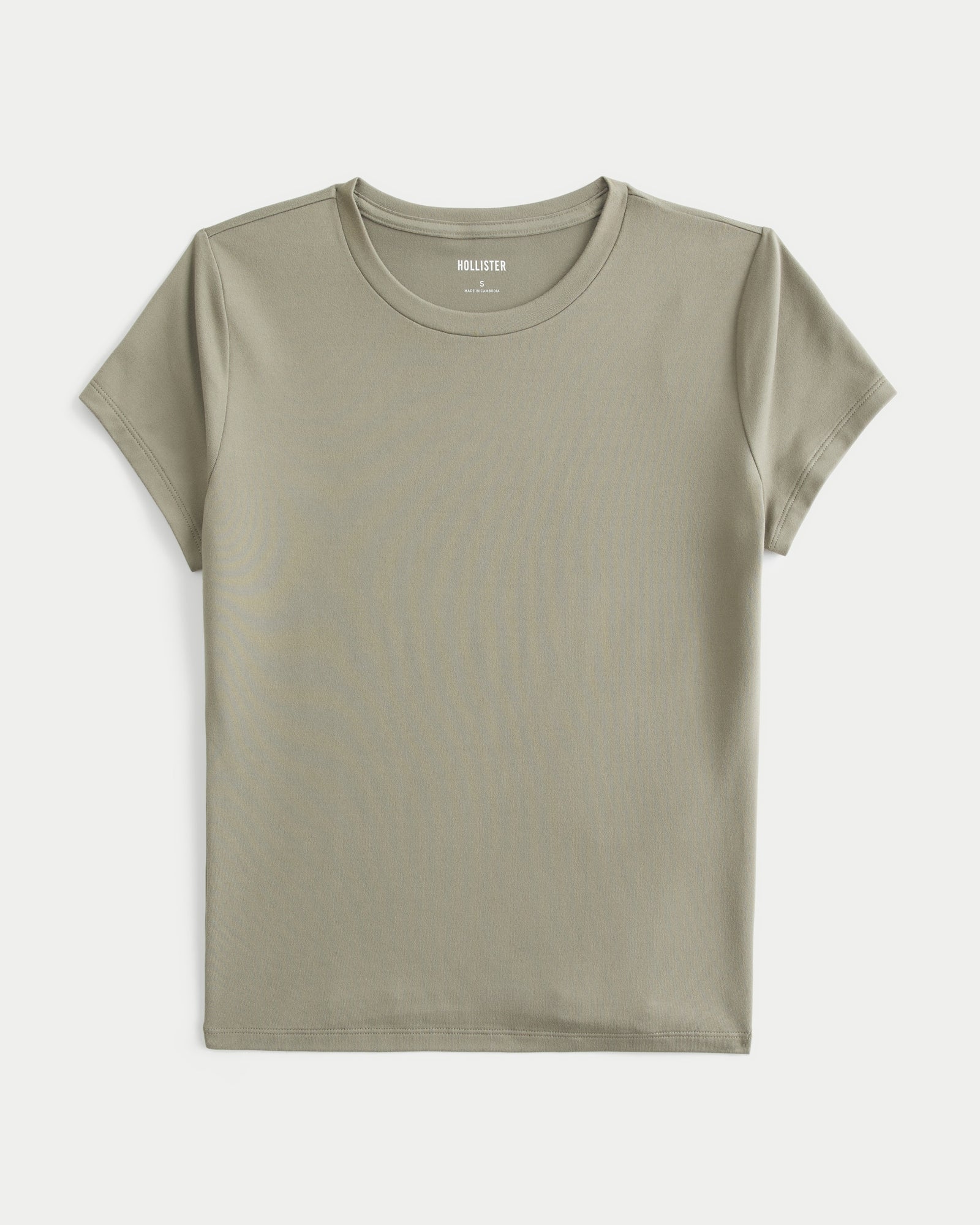 Hollister Smooth Seamless Fabric Crew Baby Tee