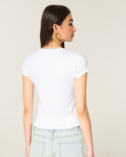 Hollister Smooth Seamless Fabric Crew Baby Tee