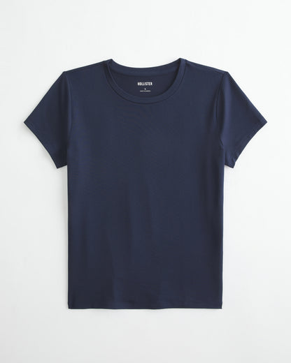 Hollister Smooth Seamless Fabric Crew Baby Tee