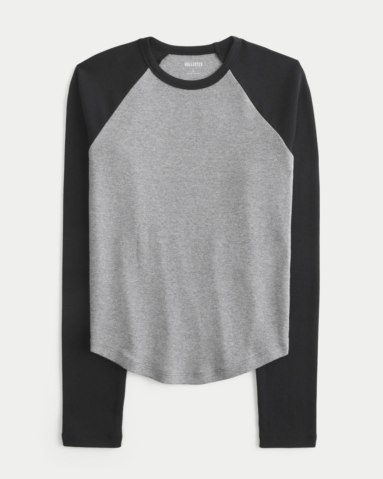 Hollister Long-Sleeve Raglan Crew T-Shirt