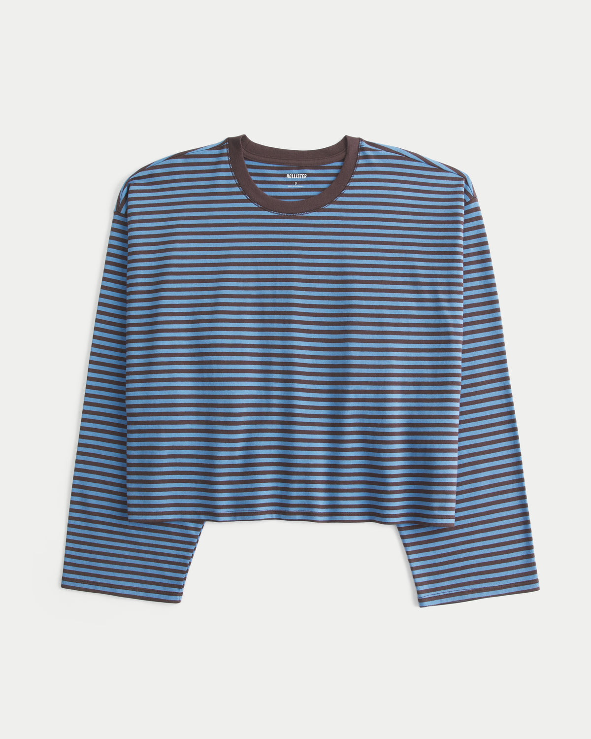 Hollister Boxy Long-Sleeve Crew T-Shirt
