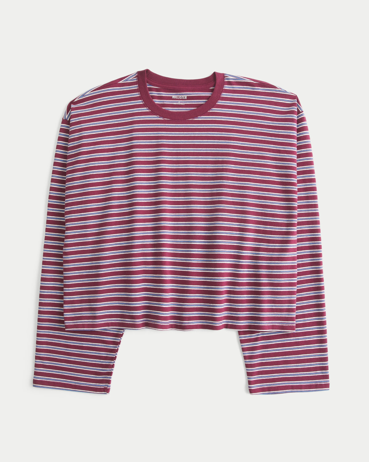 Hollister Boxy Long-Sleeve Crew T-Shirt
