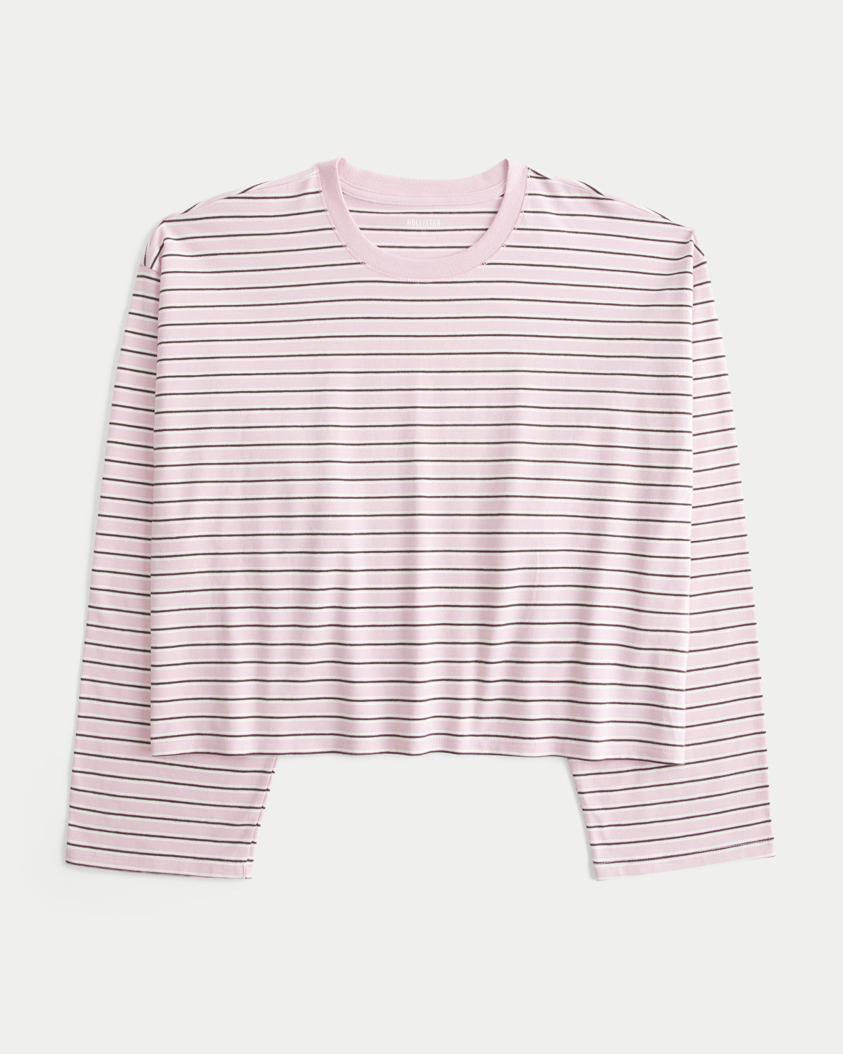 Hollister Boxy Long-Sleeve Crew T-Shirt