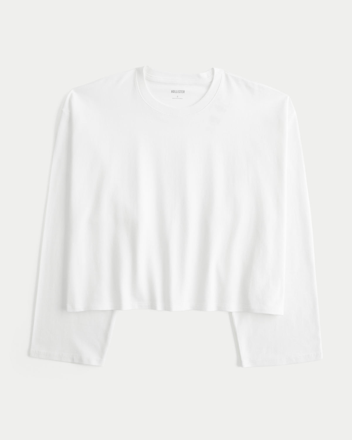 Hollister Boxy Long-Sleeve Crew T-Shirt