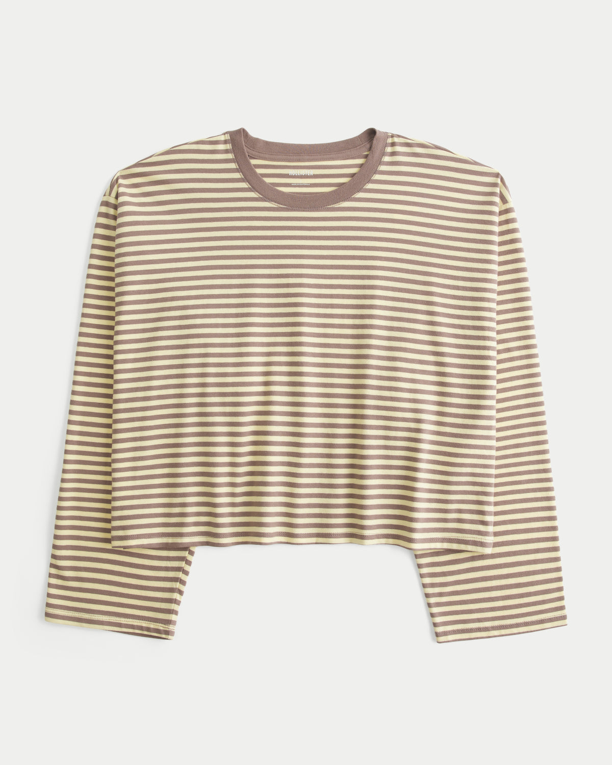 Hollister Boxy Long-Sleeve Crew T-Shirt