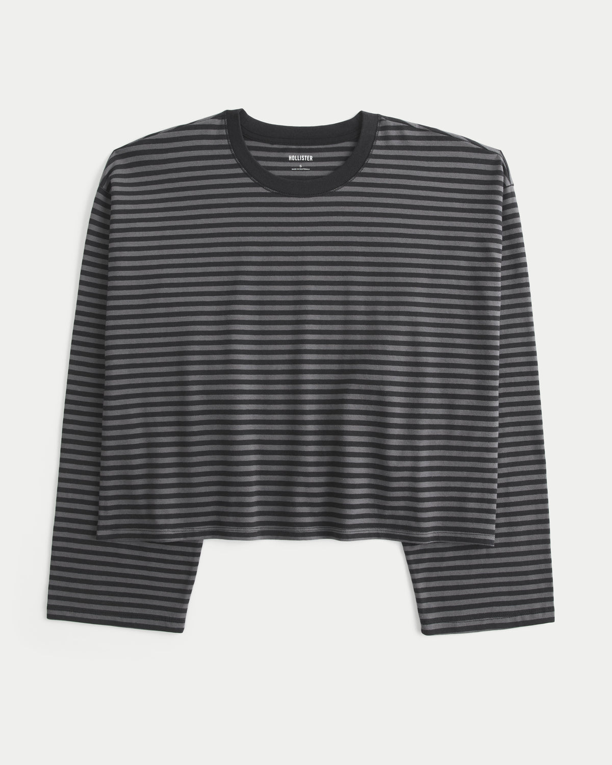 Hollister Boxy Long-Sleeve Crew T-Shirt