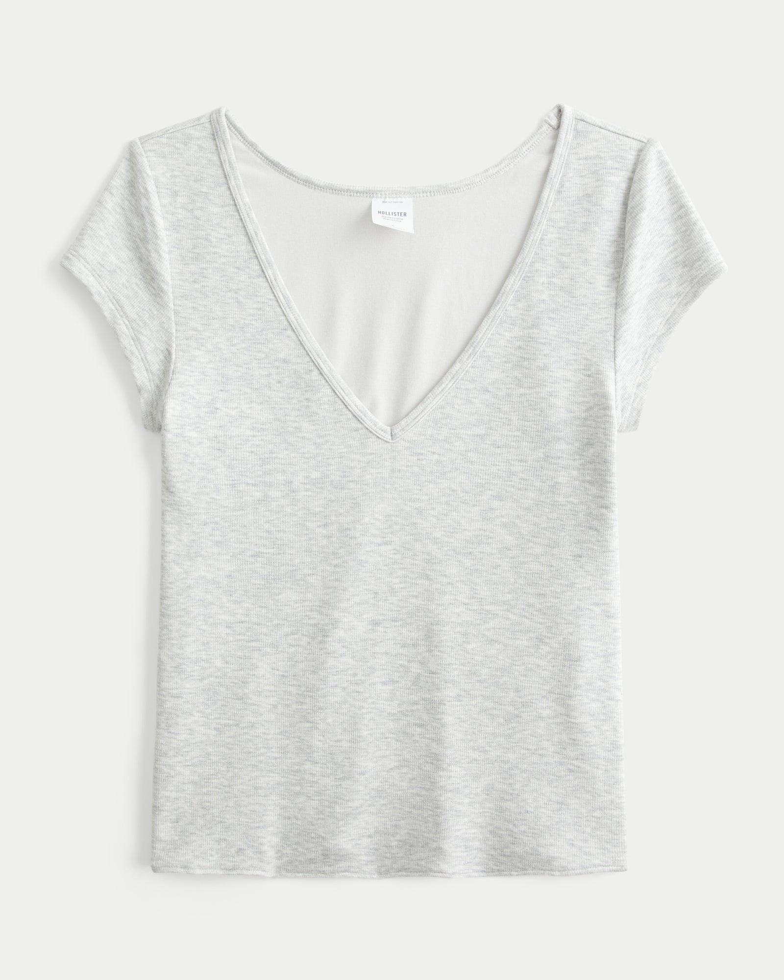 Hollister Must-Have Basic Reversible V-Neck / Slash-Neck T-Shirt