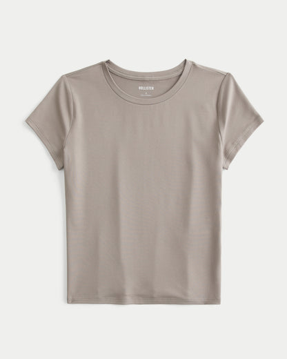 Hollister Smooth Seamless Fabric Crew Baby Tee