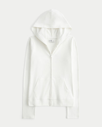 Hollister Seamless Fabric Zip-Up Hoodie