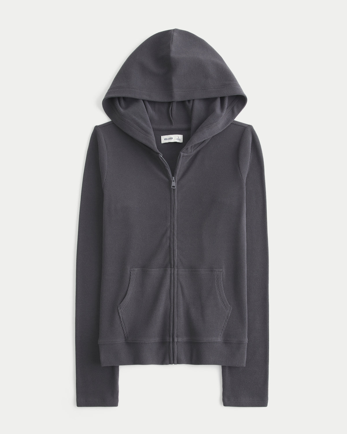 Hollister Seamless Fabric Zip-Up Hoodie