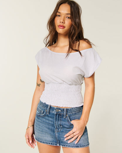 Hollister Banded Off-the-Shoulder Top