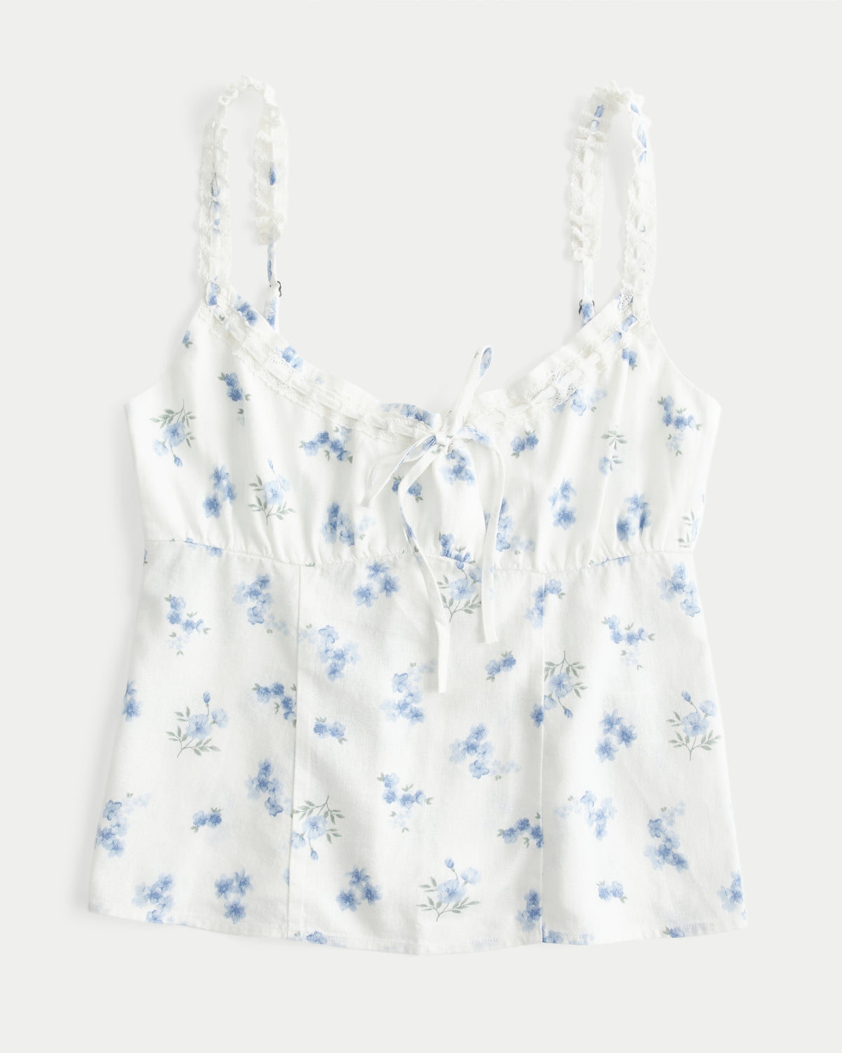 Hollister Linen-Blend Tie Front Cami