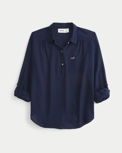 Hollister Easy Popover Shirt