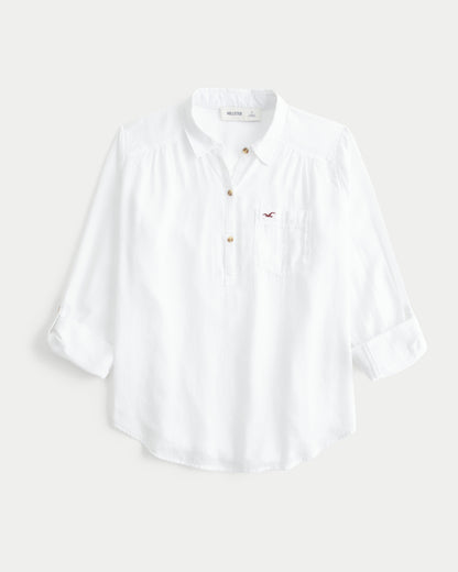 Hollister Easy Popover Shirt