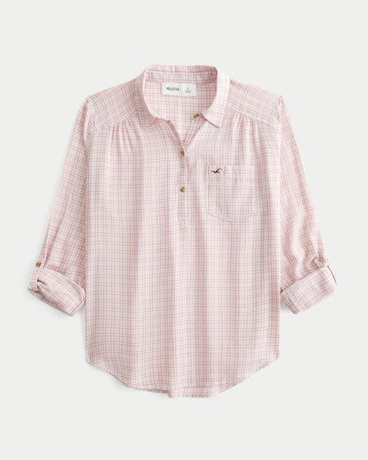 Hollister Easy Popover Shirt
