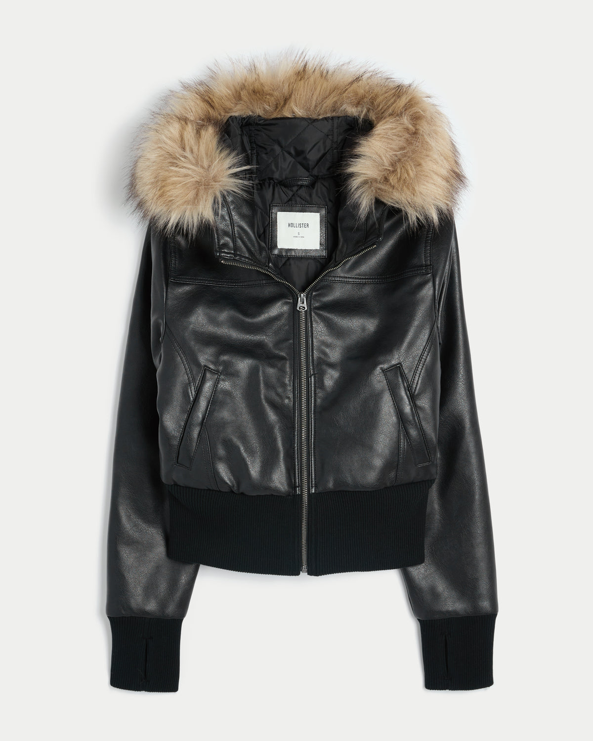 Hollister Hollister Peyton Faux Leather Jacket