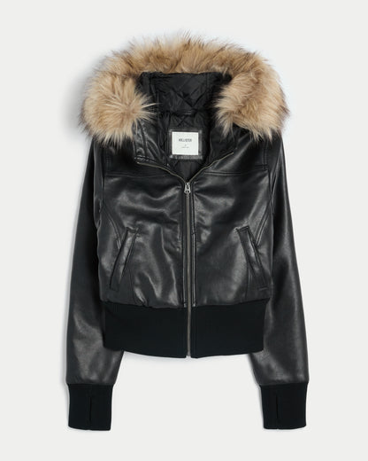 Hollister Hollister Peyton Faux Leather Jacket
