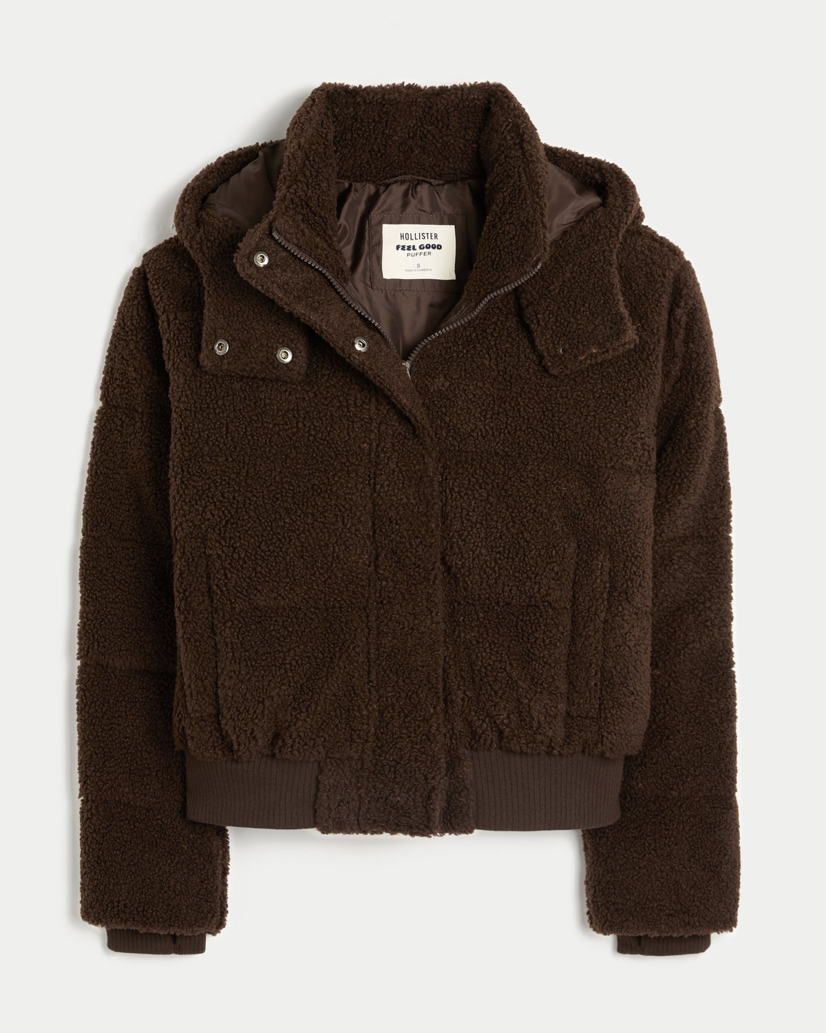 Hollister Hollister Feel Good Sherpa Puffer Jacket