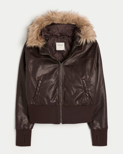 Hollister Hollister Peyton Faux Leather Jacket