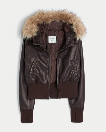 Hollister Hollister Peyton Faux Leather Jacket