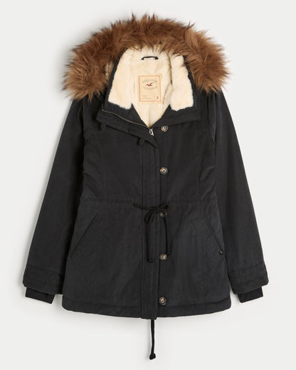 Hollister Faux Fur-Lined Parka