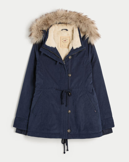 Hollister Faux Fur-Lined Parka