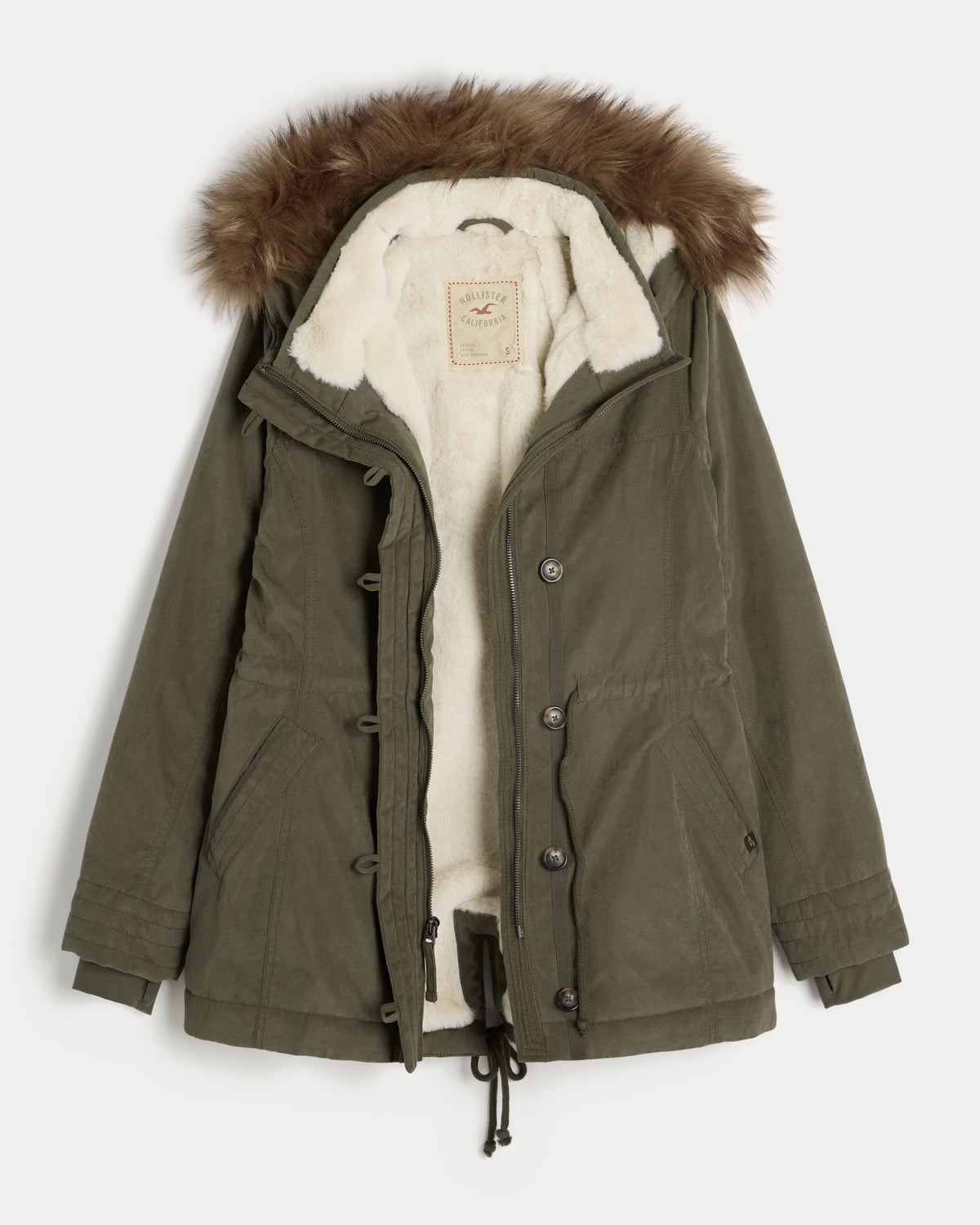 Hollister Faux Fur-Lined Parka