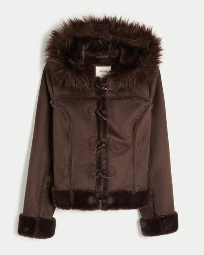 Hollister Faux Shearling Jacket
