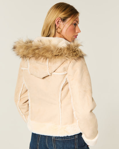 Hollister Faux Shearling Jacket