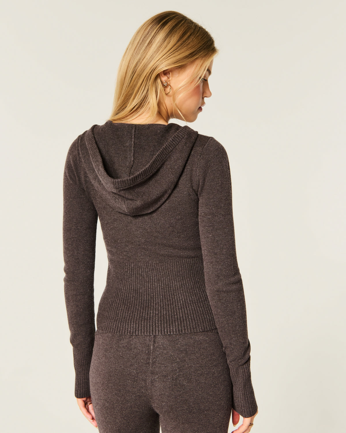 Hollister Sweater-Knit Zip-Up Hoodie